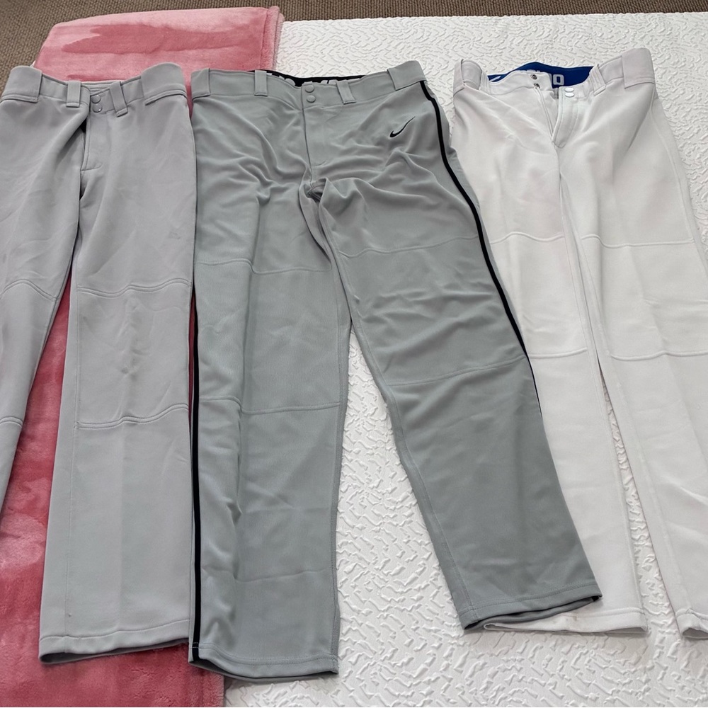 Mizuno Men's Gray and White Dress Pants Trio